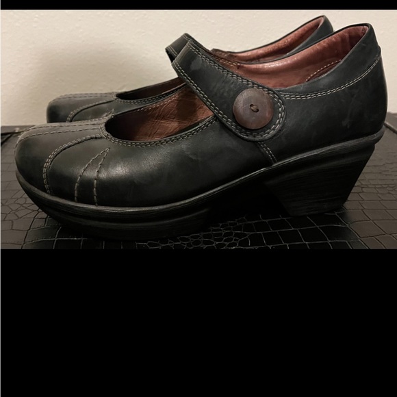 Sanita Black Mary Jane Style Mules - Picture 2 of 11